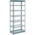 Global Equipment Heavy Duty Shelving 36"W x 18"D x 84"H With 7 Shelves - Wire Deck - Gray 717412